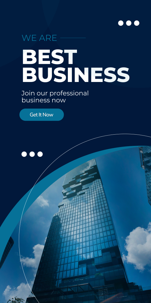 Blue White Corporate Best Business Banner