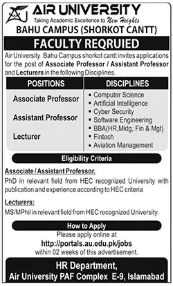 Air University Jobs 2025 November Apply Online