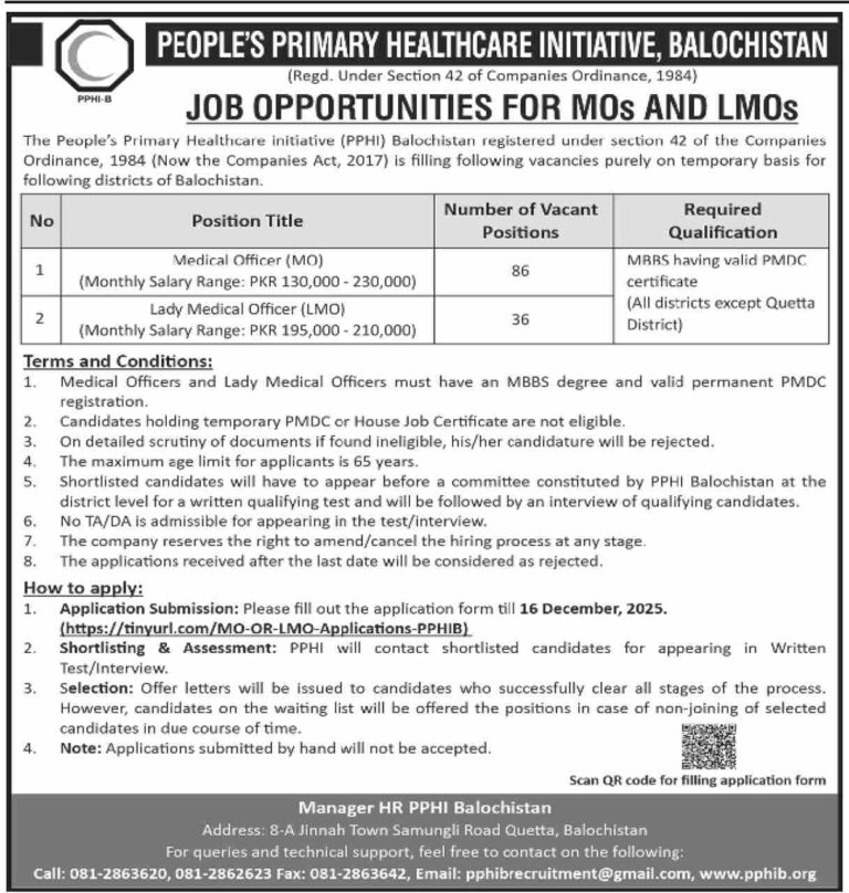 PPHI Sindh Jobs 2025 November