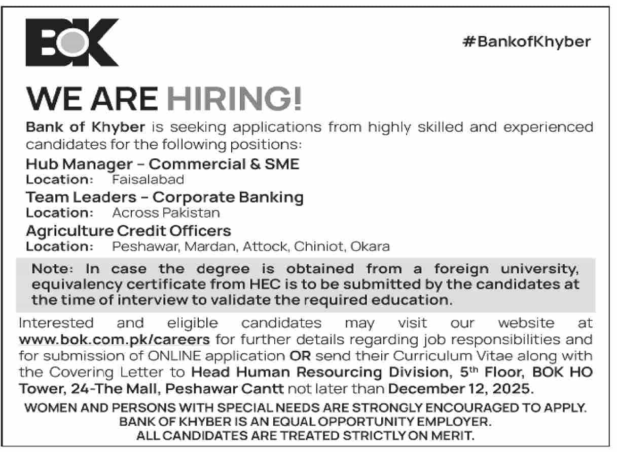 Bank of Khyber Jobs 2025 December Apply Online 1 BOK 05 12 2025 005 011