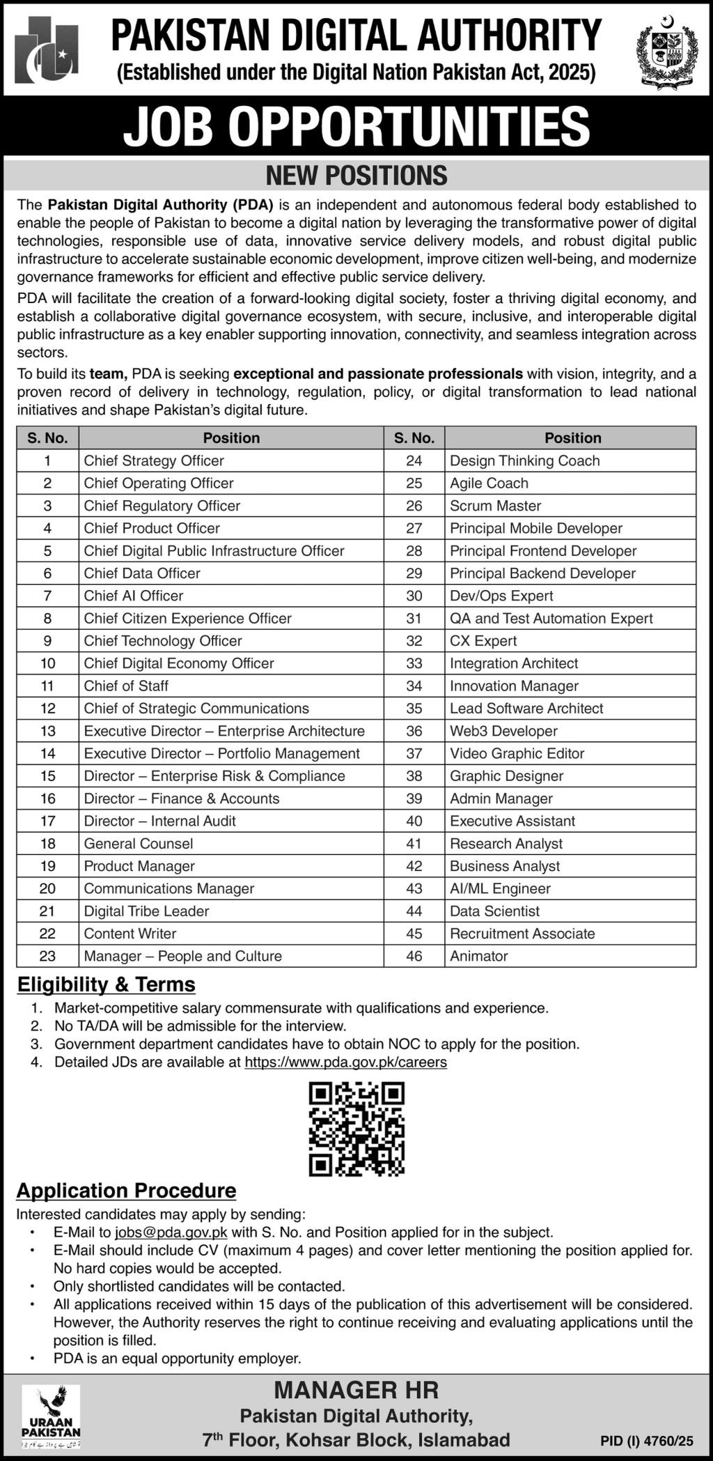 Pakistan Digital Authority Jobs 2025 December Online Apply 1 PDA 501112079115 1