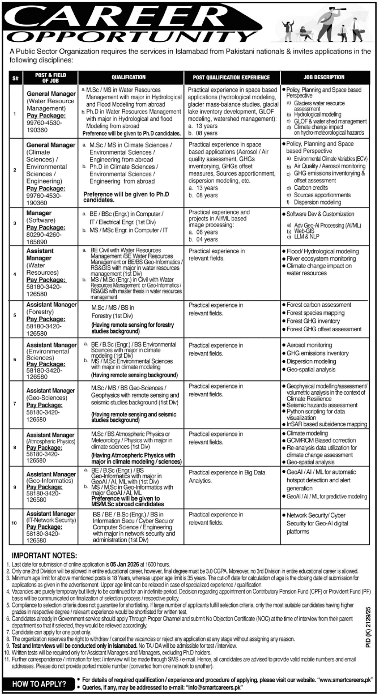 SUPARCO Jobs 2025 December Online Apply