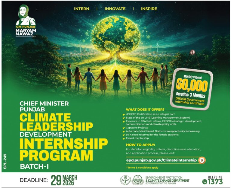 Environment Protection Department Punjab Internship 2026 March Apply Online